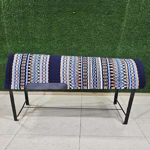 Tapis de selle de style occidental de haute qualité couverture en cuir multicolore coussinets de dressage et de saut d'obstacles vente chaude prix de gros - Product Image 3