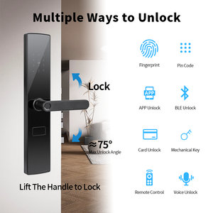 WiFi Smart Lock Finger abdruck leser Aluminium tür TT-Schloss-kompatible Sicherheits stufe Digital Key Edelstahl Cloud <span class=keywords><strong>App</strong></span> - Product Image 3