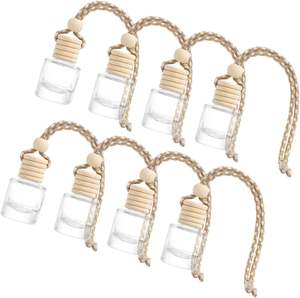 Bouteilles diffuseur de parfum pour voiture en verre suspendu transparent de 8 ml - Product Image 1