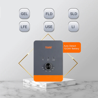 Contrôleur de charge solaire MPPT PowMr 25A/35A/45A 12V/24V avec bouton rotatif
