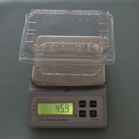 Conteneur à raisins prêts à l'emploi, capacité 2 lb, écologique, en RPET/PET recyclé, jetable, type coquille