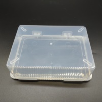 Boîte en plastique transparente rectangulaire en PP pour le rangement à domicile et au bureau, emballage