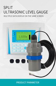 Capteur de niveau de réservoir de carburant à ultrasons Débitmètre Canal ouvert Eaux usées Jauge de niveau à ultrasons intégrée - Product Image 3