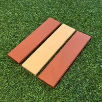 Tuiles fines en argile frittée rouge pour projets de murs de jardin DIY, briques réfractaires résistantes aux acides, surface mate durable