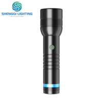 Lampe torche tactique étanche IP65 à zoom, 700LM, portée du faisceau 700-800M, 3000mAh, 7500K, rechargeable par USB, 100+ exclusifs privés