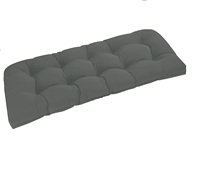 Coussin d'extérieur pour banc de patio, résistant à l'eau, pour balançoire de véranda, coussins épais pour causeuse d'extérieur 48" x 18" x 5"