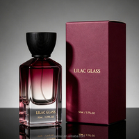 Flacon de parfum en verre épais 30ml 50ml avec boîte, haut de gamme et luxueux, idéal pour la personnalisation de marque