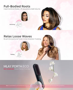 Cepillo secador de pelo eléctrico de la mejor calidad 2024, alisador de pelo, peine, cepillo de peinado de alto calor, alisador de pelo iónico - Product Image 6