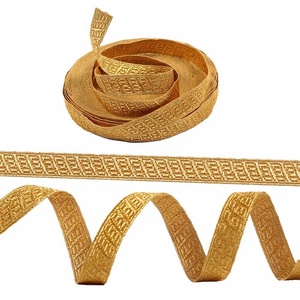 Meilleures tresses de cérémonie faites à la main de couleur or massif rubans de lacets conception personnalisée tresses de dentelle vente en vrac - Product Image 2