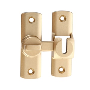 Fenêtre sans perçage pour salle de bain d'hôtel moderne Accessoires de fenêtre de <span class=keywords><strong>porte</strong></span> en alliage d'aluminium solide Fermeture facile Serrure <span class=keywords><strong>antivol</strong></span> Garantie 1 an - Product Image 1