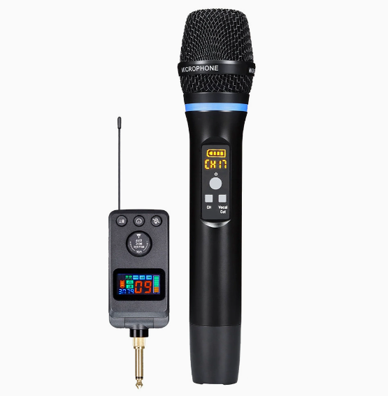 Karaoke Wireless Mic with DSP Sound Effect, Anti-Howling & Bluetooth, Home KTV Handheld Microphone