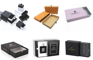 Custom Logo Solid <strong>Drawer</strong> Sliding <strong>Box</strong> With <strong>Foam</strong> Insert Black Matte <strong>Soft</strong> Touch <strong>Paper</strong> Luxury Textured Gift Boxes for Belts <strong>Watch</strong> - Product Image 2
