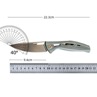 Couteau pliant F7 en alliage de titane, acier M390, couteau de plein air, couteau de survie en camping, couteau portable