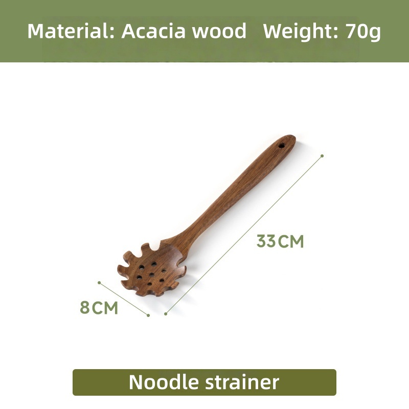 Color madera estilo I Colador de fideos