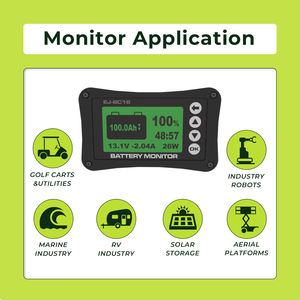 Monitor de Batería EJ-BC16 500A |   Medidor de SOC Digital de Alta Resistencia, Ideal para Sistemas Marinos, RV, Fuera de la Red, Industriales y de Alta Carga - Product Image 5