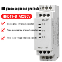 Relais thermique miniature C-LIN HHD11-B 20A triphasé 380V Protection contre les ruptures de phase et la séquence Protection contre l'imbalance de tension