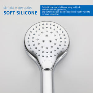 <b>Shower</b> <b>Accessories</b> Circular <b>Shower</b> Hand 3 Function Handheld High-pressure Abs <b>Shower</b> with 1.5-meter Handheld Hose - Product Image 5
