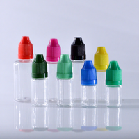 Flacon compte-gouttes en plastique transparent pour animaux de compagnie 10 ml 5 ml 3 ml Flacon compte-gouttes 15 ml 30 ml Flacon à presser