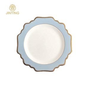 azul cielo para el hogar de la cena el mercado de dubai barato de cena de porcelana placa boda cargador plato para <span class=keywords><strong>restaurante</strong></span> - Product Image 4