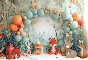 Photographie fond Safari Jungle forêt <span class=keywords><strong>animaux</strong></span> bois enfant fête d'anniversaire Portrait décor toile <span class=keywords><strong>de</strong></span> fond <span class=keywords><strong>Photo</strong></span> Studio - Product Image 4