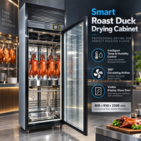 Armoire de maturation de viande commerciale en acier inoxydable à refroidissement par air, avec porte vitrée, pour restaurant de canard rôti