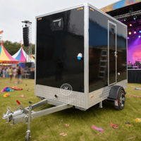 Remorque de toilettes et de douches de luxe portable à 2 postes, toilettes VIP, design moderne et écologique pour les écoles et les parcs