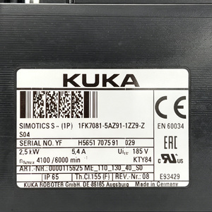 มอเตอร์หุ่นยนต์ Kukas รุ่น 1FK7081-5AZ91-1ZZ9-Z+S04 2.5KW ของแท้จากโรงงาน อะไหล่เปลี่ยนสำหรับหุ่นยนต์ ผลิตภัณฑ์ใหม่สำหรับการผลิตที่ยืดหยุ่น - Product Image 4
