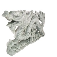 Dragon en jade naturel de Xiuyan, pierre précieuse, cristal de quartz de guérison, autres produits d'artisanat en cristal