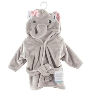 Albornoz de felpa con cara de Animal para bebé, bata de baño con capucha de elefante bonito, 0 a 9 meses - Product Image 2