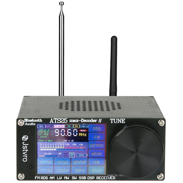 2024 ATS25 Upgrade 2.4 "touch screen full band radio receiver DSP receiver ATS25 ATS25X2  ATS25X1
