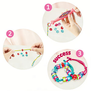 Ensemble de maquillage interactif <span class=keywords><strong>pour</strong></span> filles, kit de fabrication de bijoux en <span class=keywords><strong>perles</strong></span> de luxe, kit complet de déguisement DIY <span class=keywords><strong>pour</strong></span> jeux de simulation <span class=keywords><strong>créatifs</strong></span> - Product Image 4