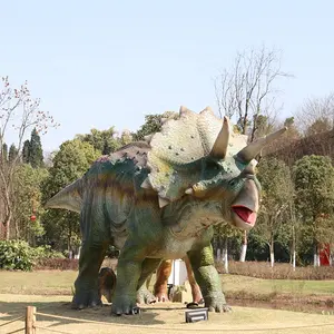 Parque al aire libre parque infantil dinosaurio realista Animal animatrónico para la venta