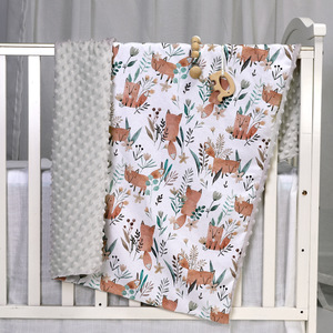 <span class=keywords><strong>Couverture</strong></span> Polaire Bébé Personnalisée, Douce et Épaisse pour <span class=keywords><strong>Nouveau</strong></span>-<span class=keywords><strong>né</strong></span>, <span class=keywords><strong>Hiver</strong></span>, Pois, Minky - Product Image 6