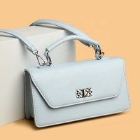 Sac à main décontracté en cuir PU pour femme, petit sac bandoulière, sac à main pour femme couleur bonbon, sac à bandoulière de luxe pour femme