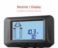Système de surveillance des pressions des pneus (TPMS) universel Vitron pour camions, haute précision, sans fil, 433 MHz, écran LCD, pour camions lourds à 6 roues, sortie port série interne