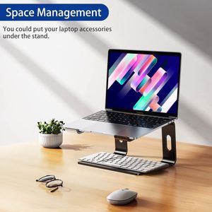 Ergonomic Detachable Aluminum Laptop <b>Stand</b> Comfortable Riser Holder Notebook <b>Stand</b> for <b>Tablet</b> PCs - Product Image 3
