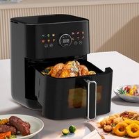 Friteuses à air Smart Touch sans huile Vente en gros Double système de chauffage
