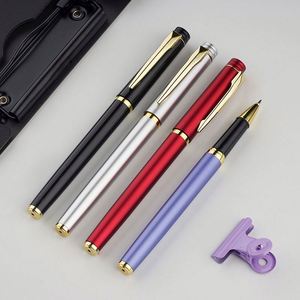 Custom Logo Business <b>White</b> Gel With Metal Clip Promotional Gift Ink <b>Pens</b> for Employees and Clients - Product Image 1