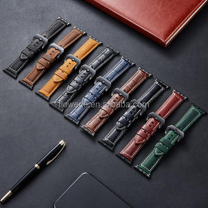 BLAP181059 cinturino per orologio In vera pelle italiana adatto per <span class=keywords><strong>Apple</strong></span> <span class=keywords><strong>Watch</strong></span> <span class=keywords><strong>40mm</strong></span> 44mm cinturino per orologio <span class=keywords><strong>Apple</strong></span> In pelle d'olio In Stock - Product Image 1