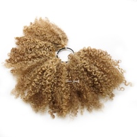 Vmae Raw 613 Ash Honey Blonde Highlight Balayage Coily Afro Kinky Coily Curly Feather Crochet Tip Hair Human Hair Extensions