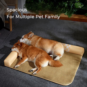 Sommer kühlung Haustier Matte Gras gewebt abnehmbare und wasch bare Matte Haustier Bett Hund Katze - Product Image 5