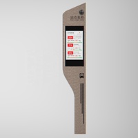 Bajo consumo de energía Led Tipo de poste exterior Señal digital Parada de autobús solar Señalización digital para estación de autobuses