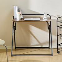 Mesa Plegable Ergonómica Portátil de Madera MDF para Computadora Portátil, para Cama, Oficina en Casa
