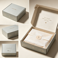 Boîte d'expédition personnalisée en carton ondulé avec logo imprimé sur mesure, emballage cadeau personnalisé, petite boîte d'expédition