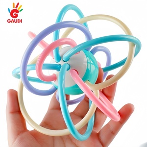 Jouet de dentition coloré <span class=keywords><strong>Manhattan</strong></span> Ball sans BPA, souple et pliable, pour apaiser les nouveau-nés - Product Image 2