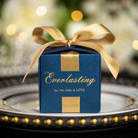Boîte cadeau en papier pour mariage, chocolats et bonbons, avec nœud papillon, idéale pour les fêtes - Vente chaude