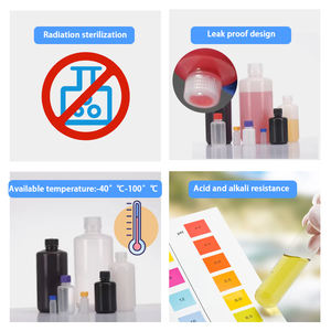 Flacon de réactif chimique de laboratoire en plastique ambré à ouverture large avec scellage 15ml 30ml 60ml 125ml 250ml 500ml 1000ml - Product Image 6