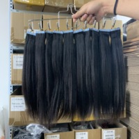 Extensions de cheveux humains, vente en gros, style bohème, Yaki clair, bande ins, cuticule vierge alignée, Yaki droit, Extension de cheveux