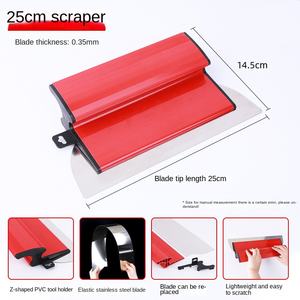 RVS vlakke schrapmes voor het schrapen en troffelen van wandputty - Product Image 6