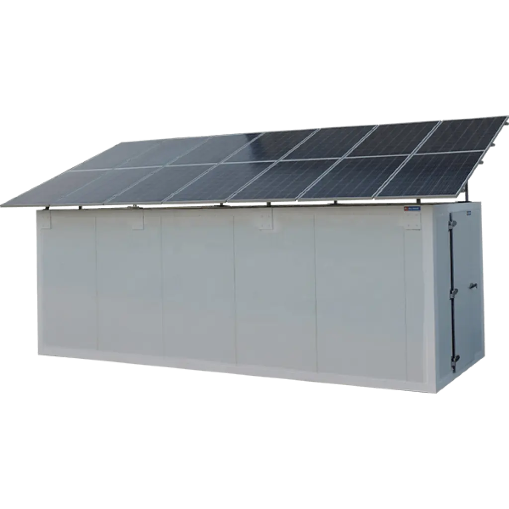 40ft Zonne-Energie Aangedreven Panelen Systemen Koude Kamer Gekoelde Container Voor Vlees